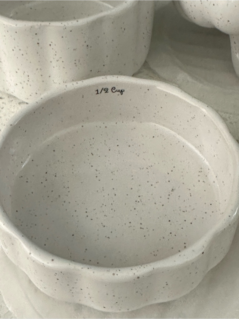 NWT•Ceramic Pumpkin Stackable Measuring Cup Set - Picture 8 of 12